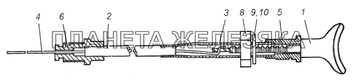 5320-1108120-99 Тяга ручного управления подачей топлива КамАЗ-4308 (2008)